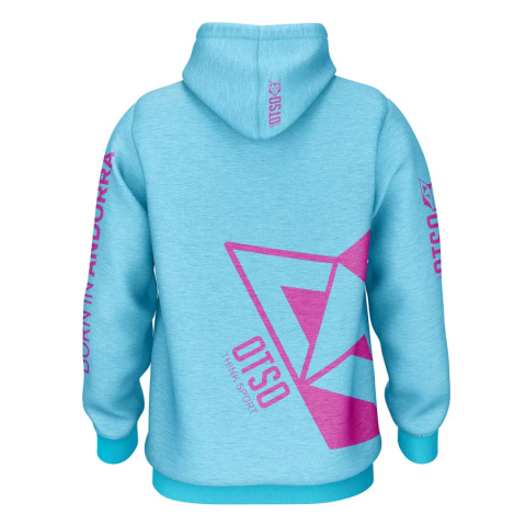 BLUZA Z KAPTUREM HOODIE LIGHT BLUE / PINK OTSO