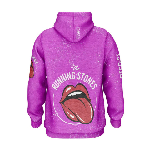 BLUZA Z KAPTUREM HOODIE RUNNING STONEK PINK OTSO