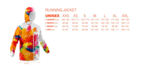 KURTKA UNISEX RUNNIG JACKET ALMOND BLOSSOM OTSO