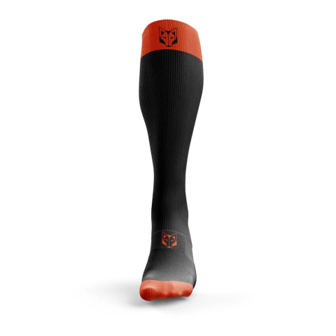 SKARPETY KOMPRESYJNE PODKOLANÓWKI COMPRESSION RECOVERY BLACK & FLUO ORANGE OTSO