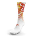 SKARPETY HIGH CUT FLORAL ORANGE OTSO