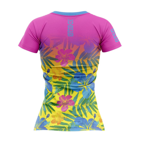 T-SHIRT DAMSKI FLORAL PINK OTSO