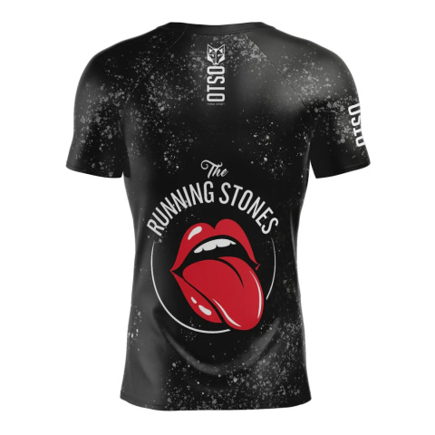 T-SHIRT MĘSKI RUNNING STONES BLACK OTSO