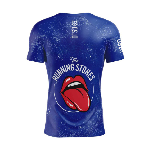 T-SHIRT MĘSKI RUNNING STONES BLUE OTSO
