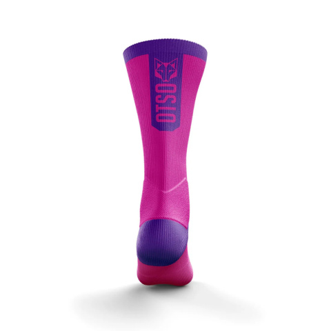 SKARPETY CYCLING HIGH CUT FLUO PINK OTSO