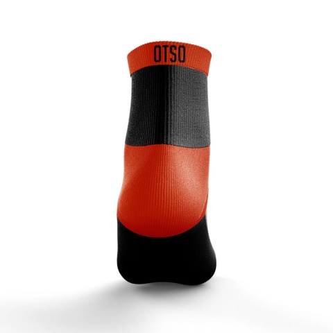 SKARPETY LOW CUT BLACK & FLUO ORANGE OTSO