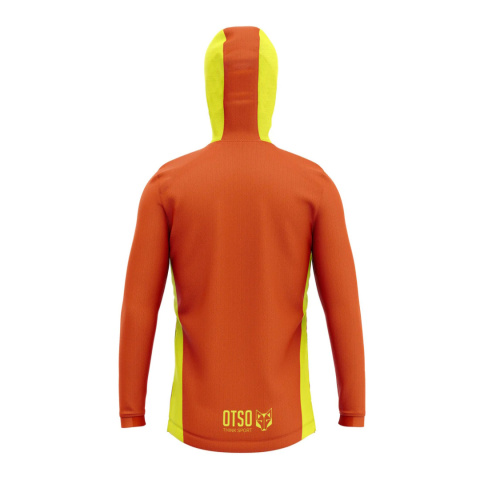BLUZA SPORTOWA UNISEX HOODIE FLUO ORANGE FLUO YELLOW OTSO