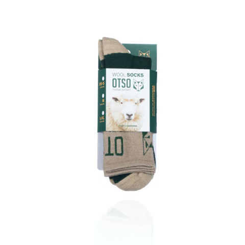 SKARPETY HIGH CUT MERINO WOOL GREEN LEAF OTSO